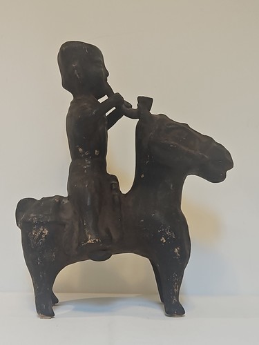 Reiter auf pferd - auf,