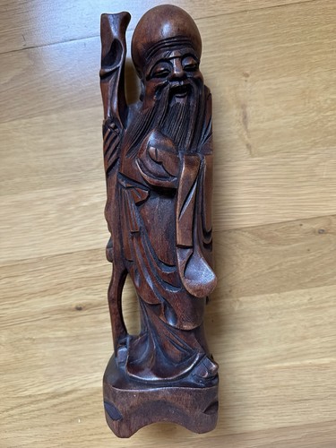 Antike holzfigur china shou - antike,