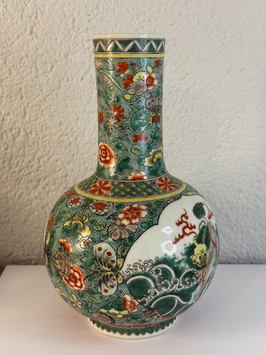 China famille verte vase - famille,