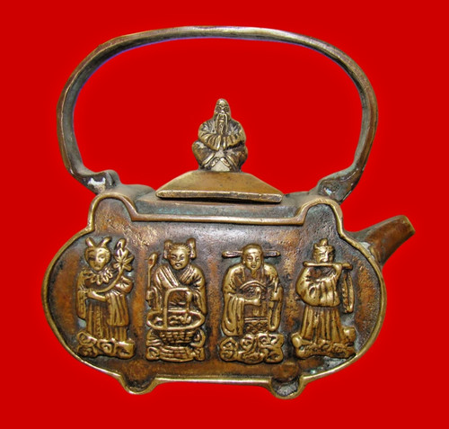 Chinesischer teekessel bronze - teekessel,