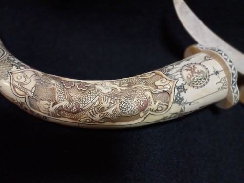 Antique bone schword messer - ,