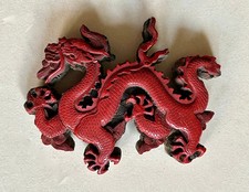 Geschnitzter Rotlack Drache