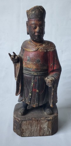 Skulptur holz bemalt china - skulptur,
