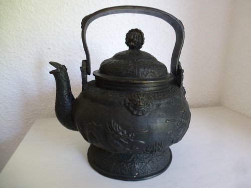 Antiker art bronze kanne mit - bronze,