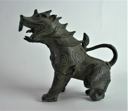 älterer bronze foo hund - -,