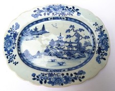 Große ovale Qianlong Platte