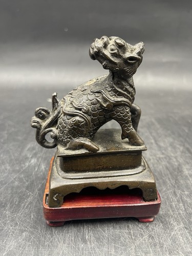 Bronze kirin figur auf - kirin-figur,
