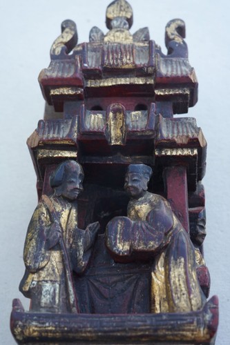 Holz relief mit figuren - relief, china