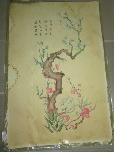 Antikes asiatisches gemälde - antikes,
