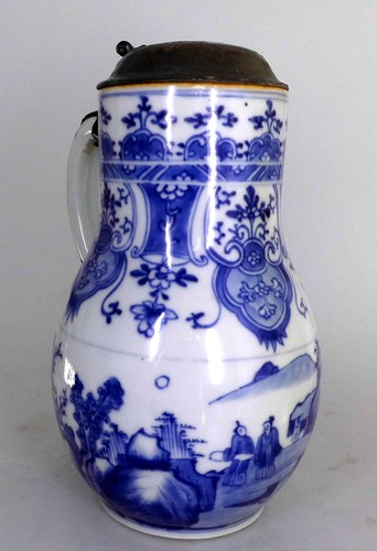 Krug blauweiß porzellan - krug,, blauweiß-porzellan