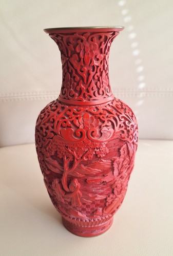 Chinesische vase rotlack - vase,