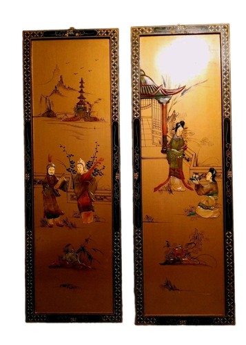 Paar chinesische wandpaneele - chinesische,